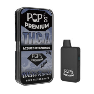 Pop’s Premium Hybrid 2.5g THCa Liquid Diamond Disposable Vape - White Runtz (Hybrid)