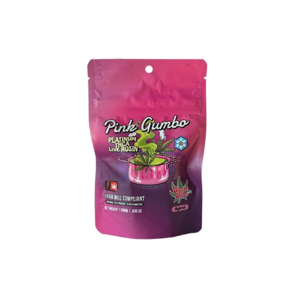 Sweet Heat Pink Gumbo THCA Live Rosin Dabs