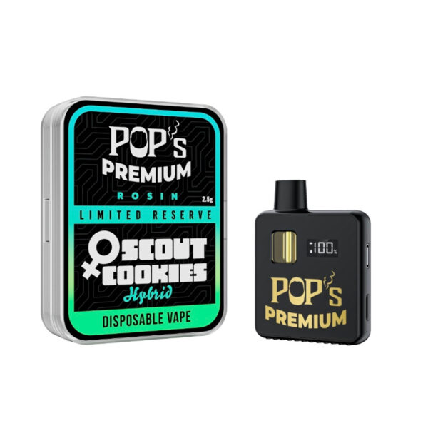Pop’s Girl Scout Cookies (Hybrid) THCA Rosin Disposable Vape