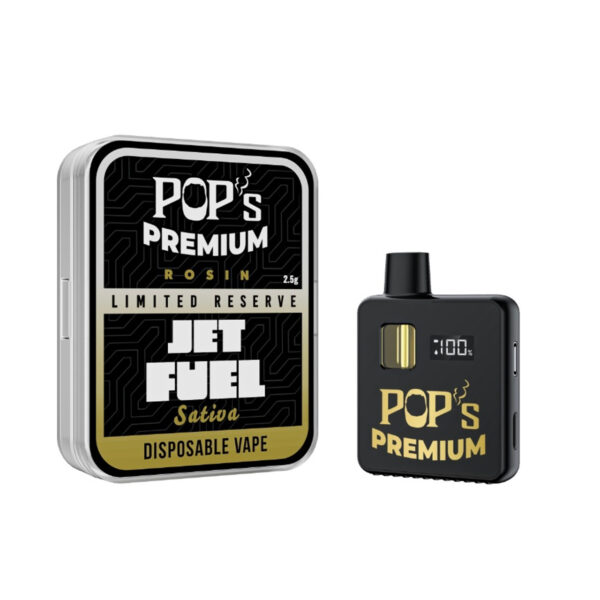 Pop’s Jet Fuel (Sativa) THCA Rosin Disposable Vape