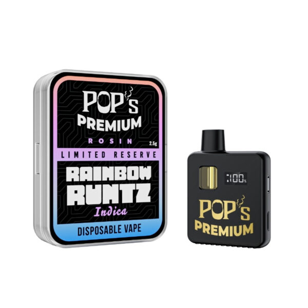Pop’s Rainbow Runtz (Indica) THCA Rosin Disposable Vape