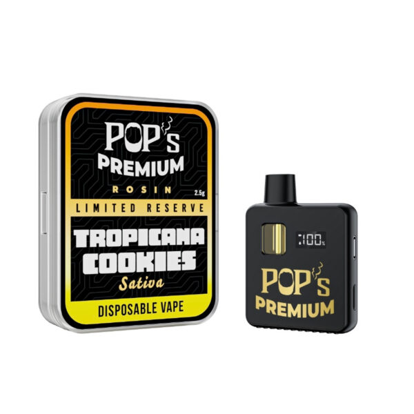 Pop’s Tropicana Cookies (Sativa) THCA Rosin Disposable Vape