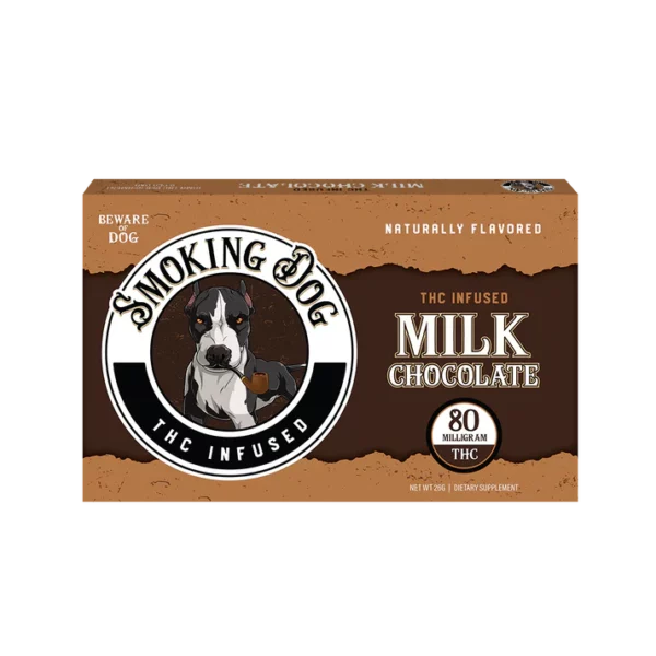 Smoking Dog 80mg Milk Chocolate Bar THC