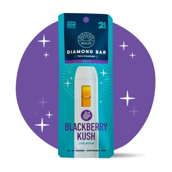 Realize Blackberry Kush 2g THCA Disposable Vape