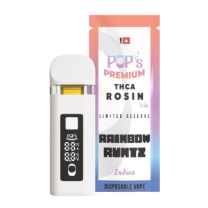 NEW Pop’s Rainbow Runtz (Indica) 2.5g THCA Rosin Disposable Vape