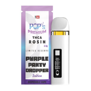 NEW Pop’s Purple Panty Dropper (Indica) 2.5g THCA Rosin Disposable Vape
