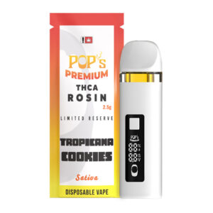 NEW Pop’s Tropicana Cookies (Sativa) 2.5g THCA Rosin Disposable Vape