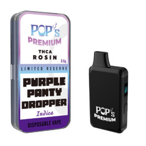 NEW Pop’s Purple Panty Dropper (Indica) 3.5g THCA Rosin Disposable Vape