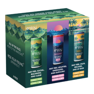 Enjoy Seltzer Variety 6-Pack 10mg Delta 9 THC