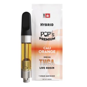 Pop’s Cali Orange (Hybrid) 1g THCA Rosin Vape Cartridge