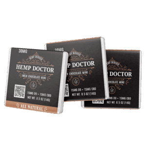 The Hemp Doctor Milk Chocolate Squares 15mg Delta-9