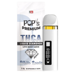 Pop’s Premium White Runtz (Hybrid) 2.5g THCa Liquid Diamond Disposable Vape